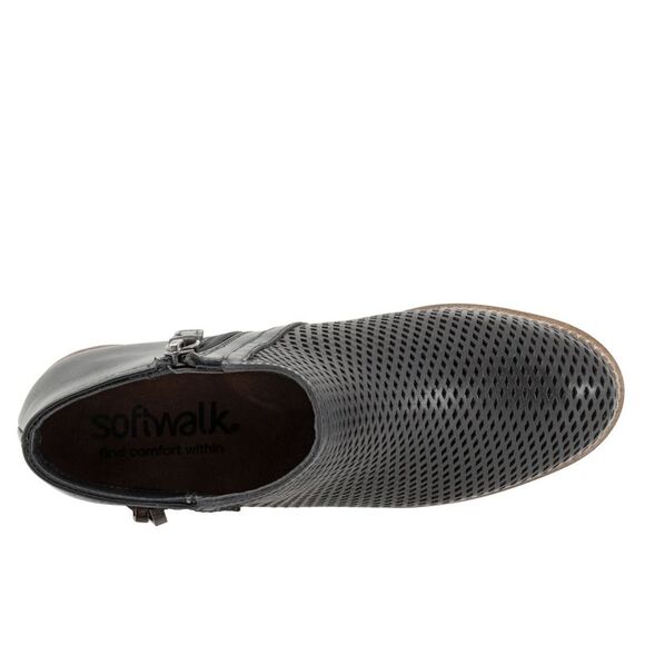 Softwalk Womens Rimini Perf Black Boots (NWT) - Picture 7 of 7